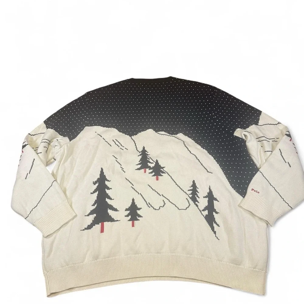 Polo Ralph Lauren Men’s Multi Skier Ski Aspen Crew Sweater Size‎ 4XB